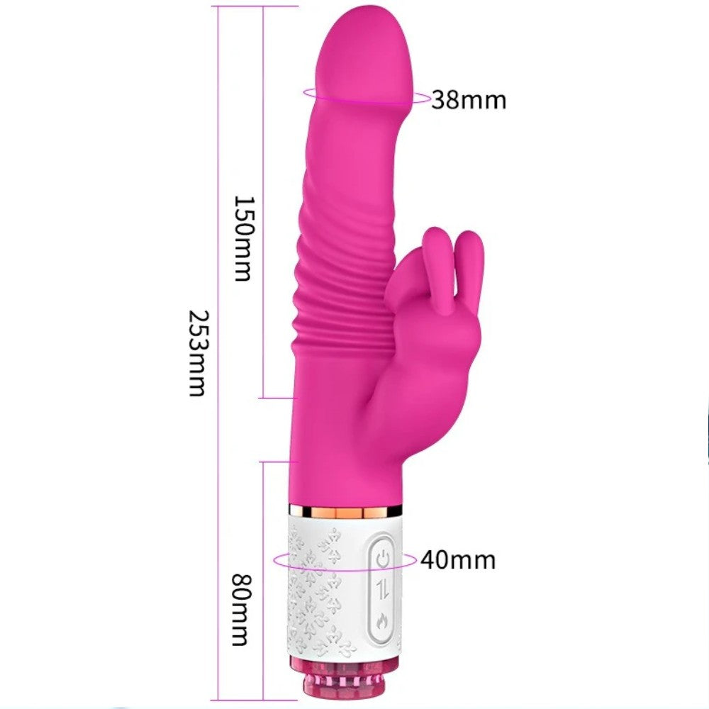 Dibe Sex Massager Emiş Güçlü ve İleri Geri Hareketli Rabbit Vibratör