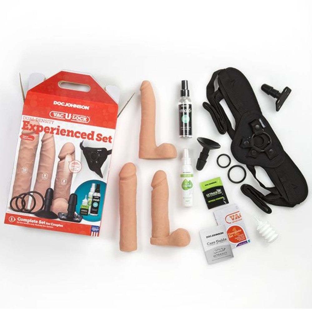 Doc JohnsonVac-U-Lock Dual Density Experienced Realistik Penis Seti