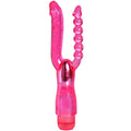 Xcel Double Penetrating Çatal Titreşimli Jel Vibratör Pembe