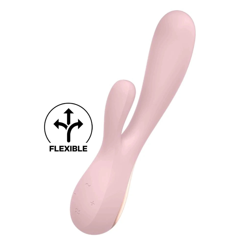 Satisfyer Mono Flex Telefon Kontrollü Rabbit Vibratör-Pink