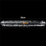 Lovetoy Flawless Clear Dildo 30 cm Çift Taraflı Realistik Penis LV310018