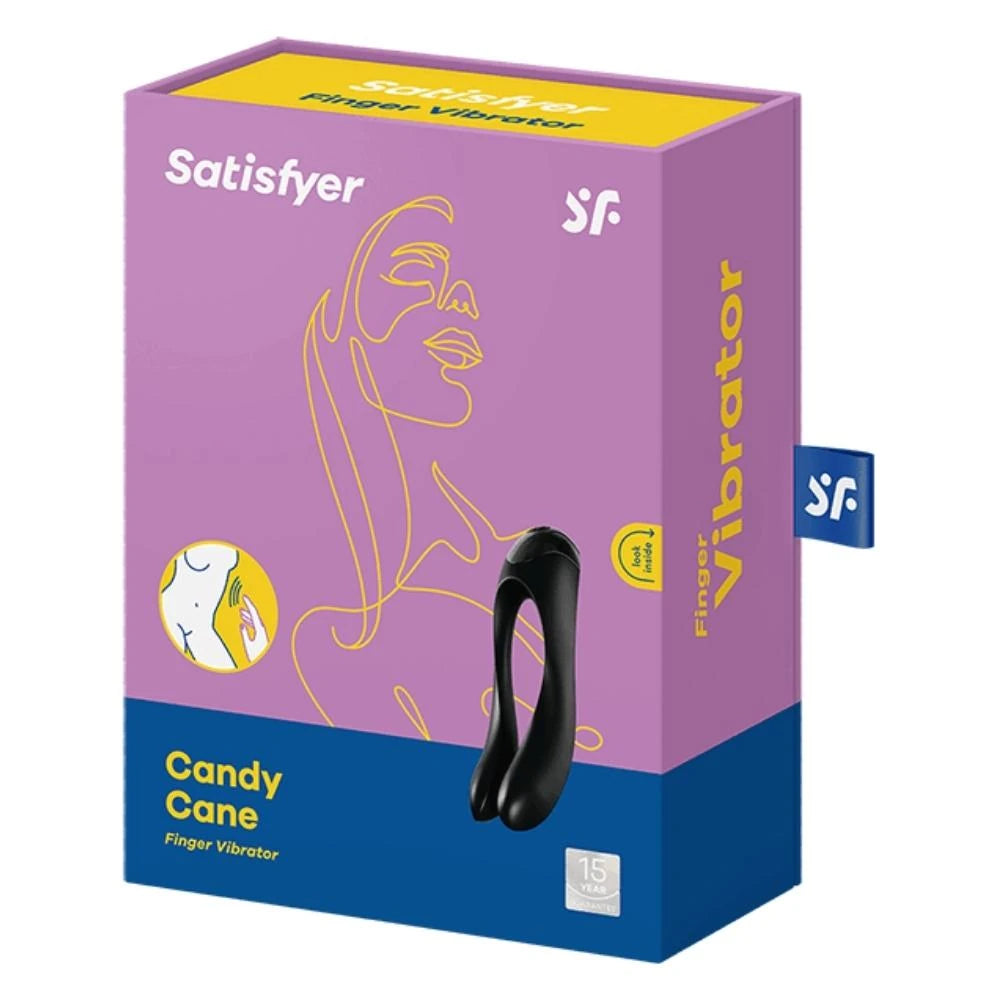 Satisfyer Candy Cane Black Finger Parmak Vibratör