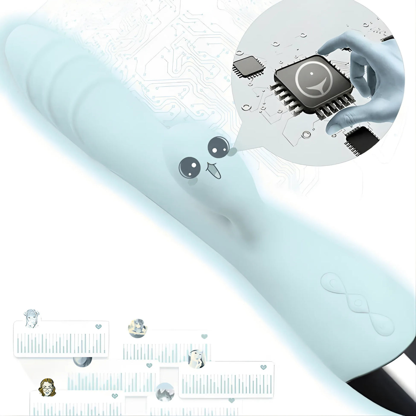 Erox The Vibe Msex Rabbit Titreşimli Vibratör-Purple