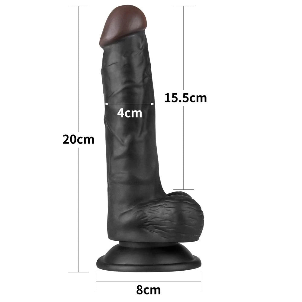 Lovetoy Easy Strapon 20 cm Kemerli Realistik Zenci Penis