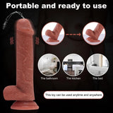 Shequ Dave Vibrating Dildo 21.5 Cm Boşalabilir Realistik Penis SQ-WBD10142-V