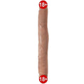 Pipedream King Cock 12 İnc Slim 30 Cm Çift Başlı Karamel Rengi Realistik Penis