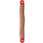 Pipedream King Cock 12 İnc Slim 30 Cm Çift Başlı Karamel Rengi Realistik Penis