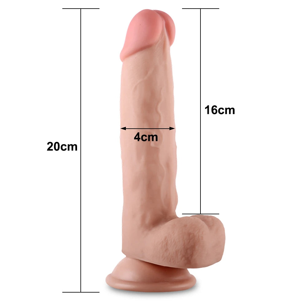 Lovetoy Sliding Skin Hareketli Deri Özellikli 20 Cm Realistik Penis