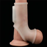 Lovetoy Silk Knights Ring Testis Geçirmeli Titreşimli Yarım Penis Kılıfı