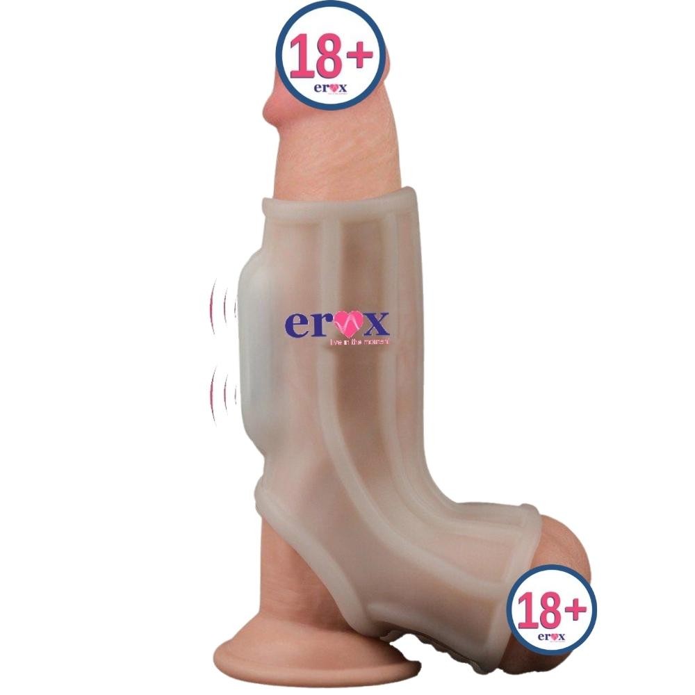 Lovetoy Ridge Knights Ring Testis Geçirmeli Titreşimli Yarım Penis Kılıfı