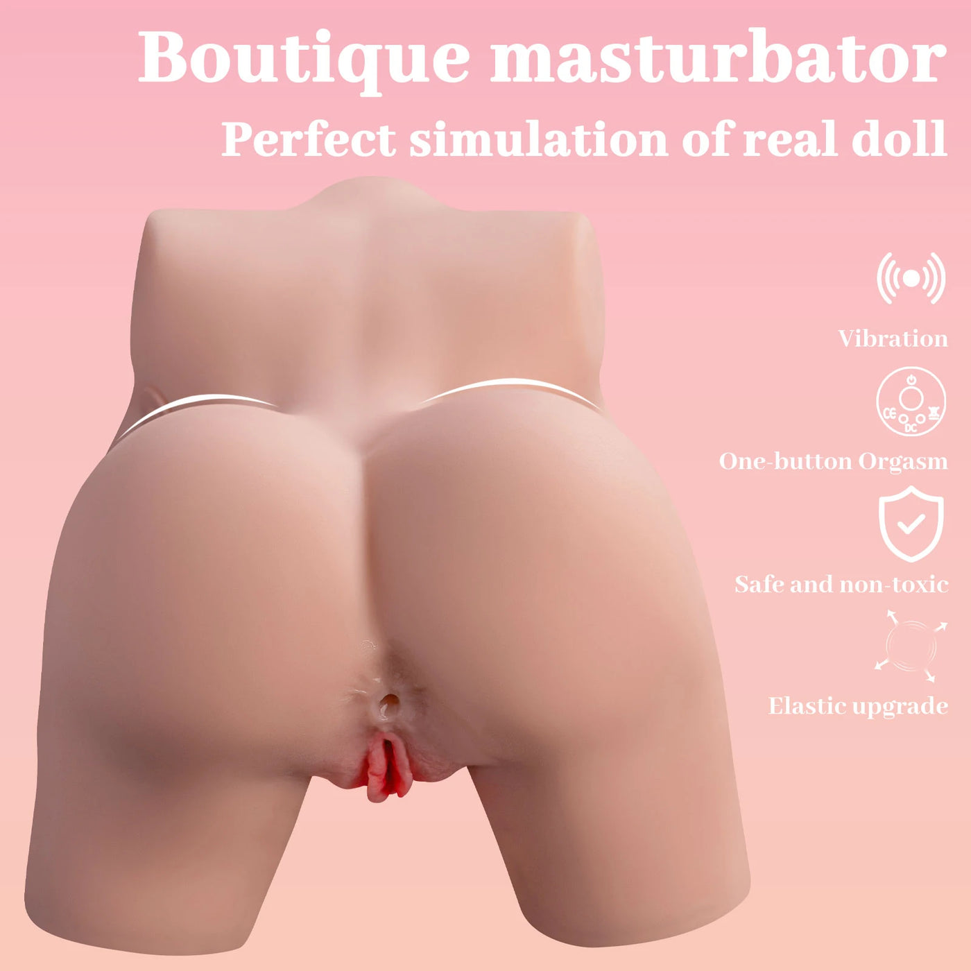 Shequ Frieda Vibrating Doll Titreşimli Yarım Vücut Masturbator SQ-MAV20067