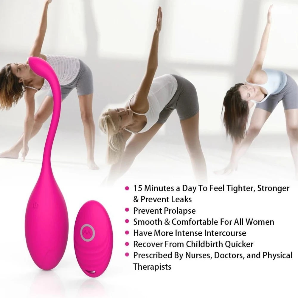 Erox Benwa Balls Uzaktan Kumandalı Kegel Egzersiz Vibratörü-Purple