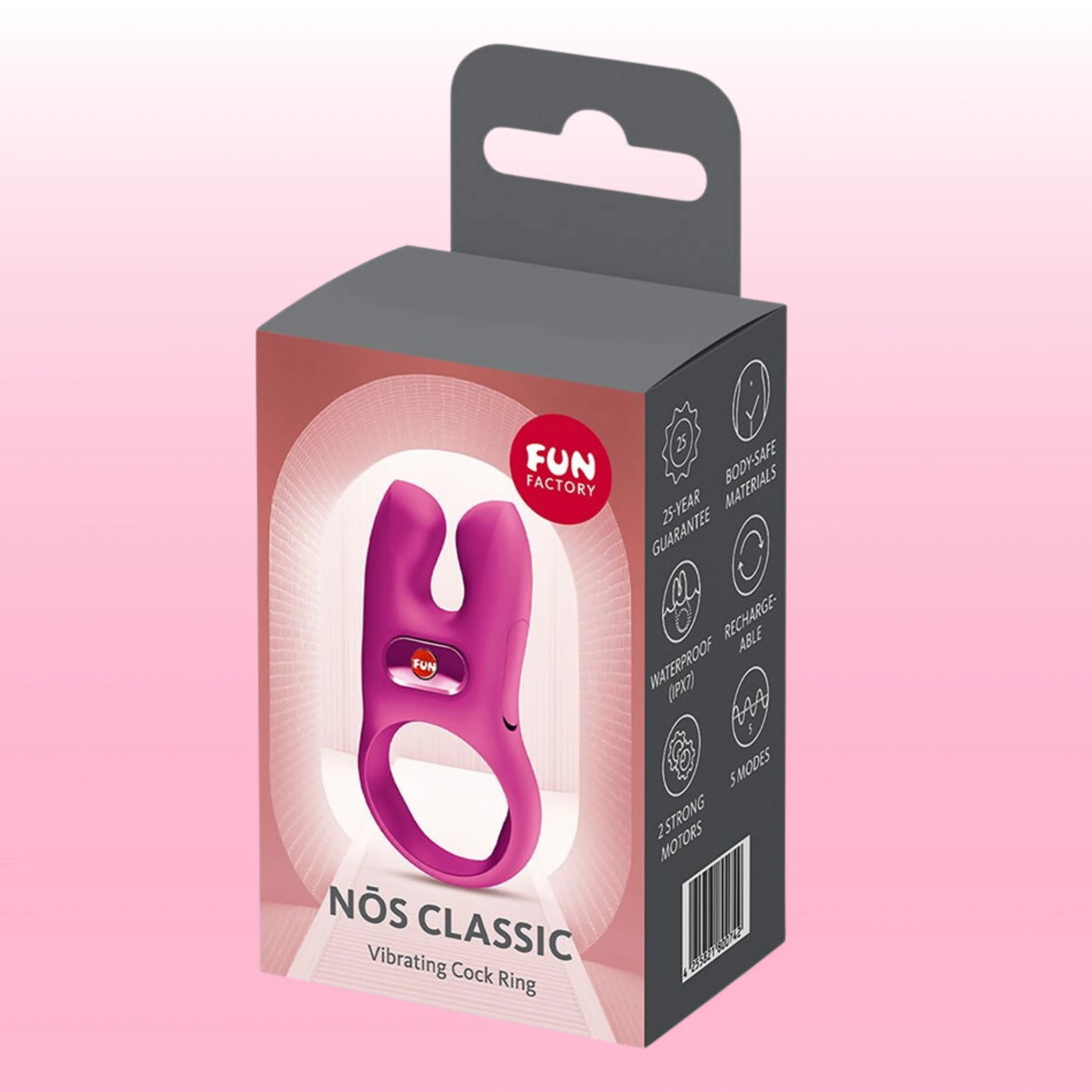 Fun Factory Nös Cock Ring Şarjlı Klitoral Penis Halkası