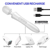 Erox Magic Wand Double Massager Masaj Wand Vibratör-White