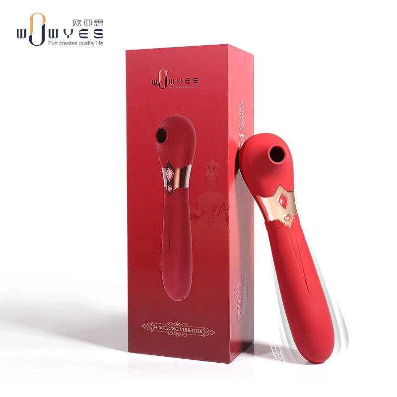 Wowyes S4 Sucking Massager Klitoris Emiş Güçlü Vibratör-Red