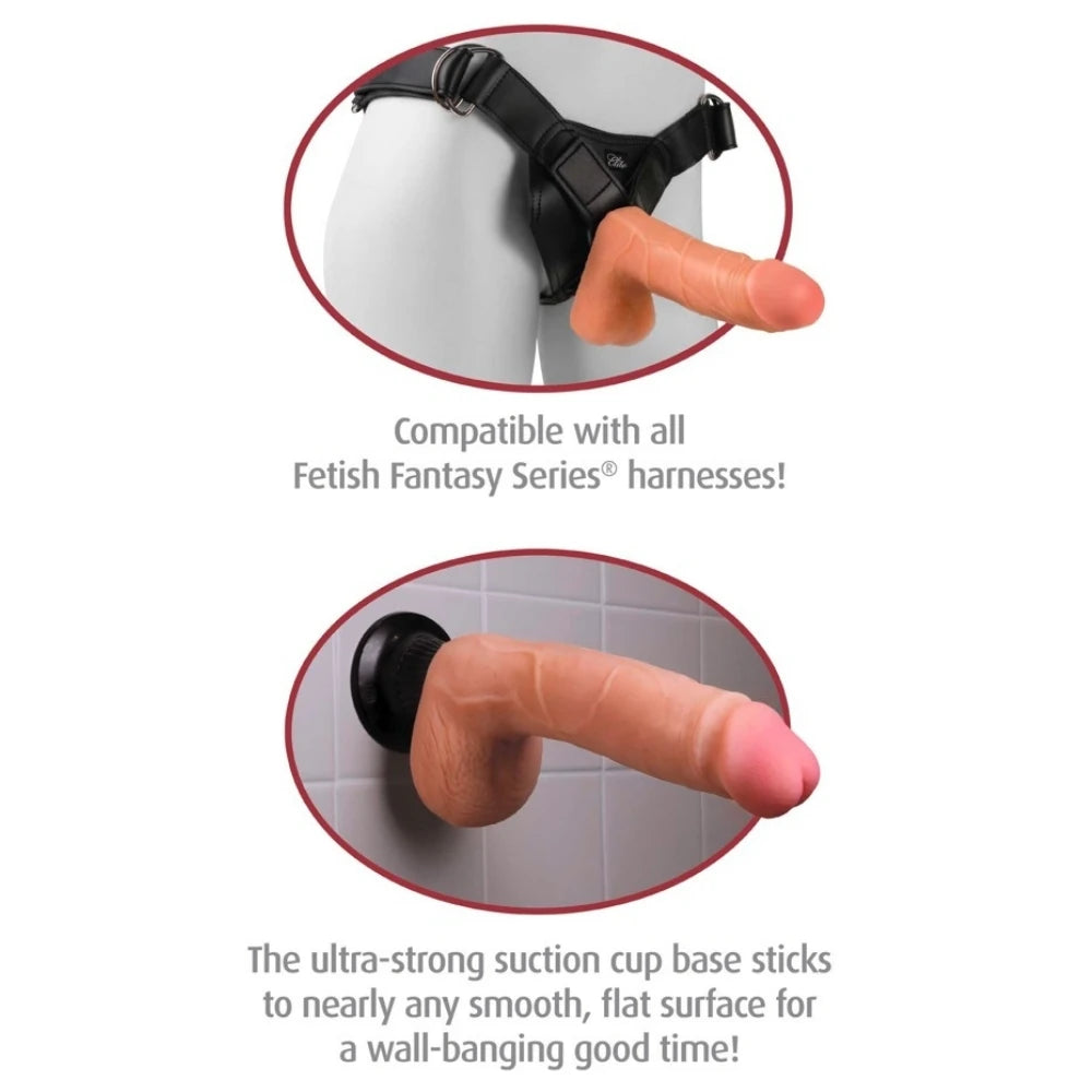Pipedream Real Feel Deluxe No:9 24 Cm Titreşimli Realistik Penis