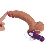 Shequ Dildo Series Dean Natural Doku 21 Cm Titreşimli Realistik Penis