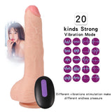 Shequ Dildo Series Harding 20 Mod Titreşimli Realistik Vibratör