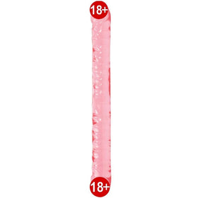 Doc Johnson 45 Cm Çift Başlı Pembe Realistik Jel Penis
