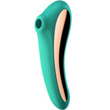 Satisfyer Dual Kiss Telefon Kontrollü Emiş Güçlü Vibratör-Green