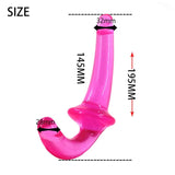 Erox Jelly Strapless Strap-on Pink