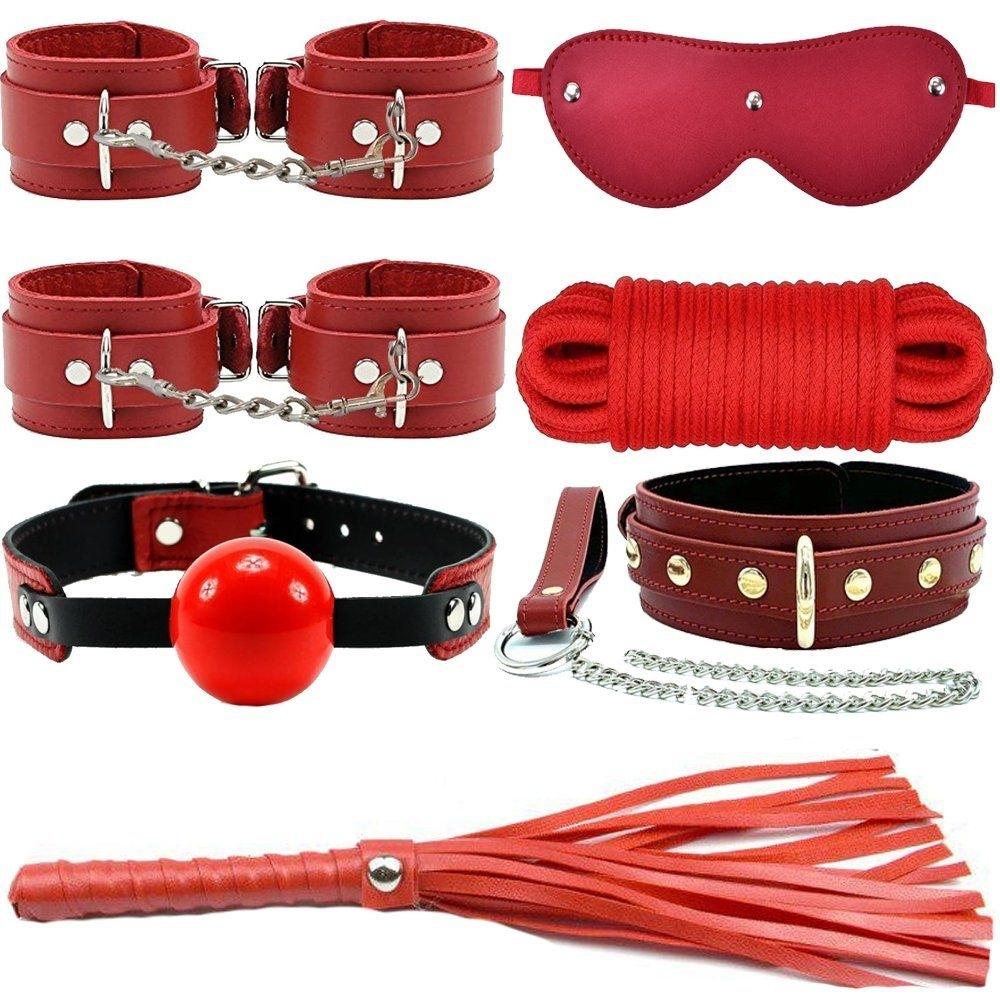 Erox Fetish Fantasy Series 7 Pcs. Fetiş Pozisyon Seti - Kırmızı
