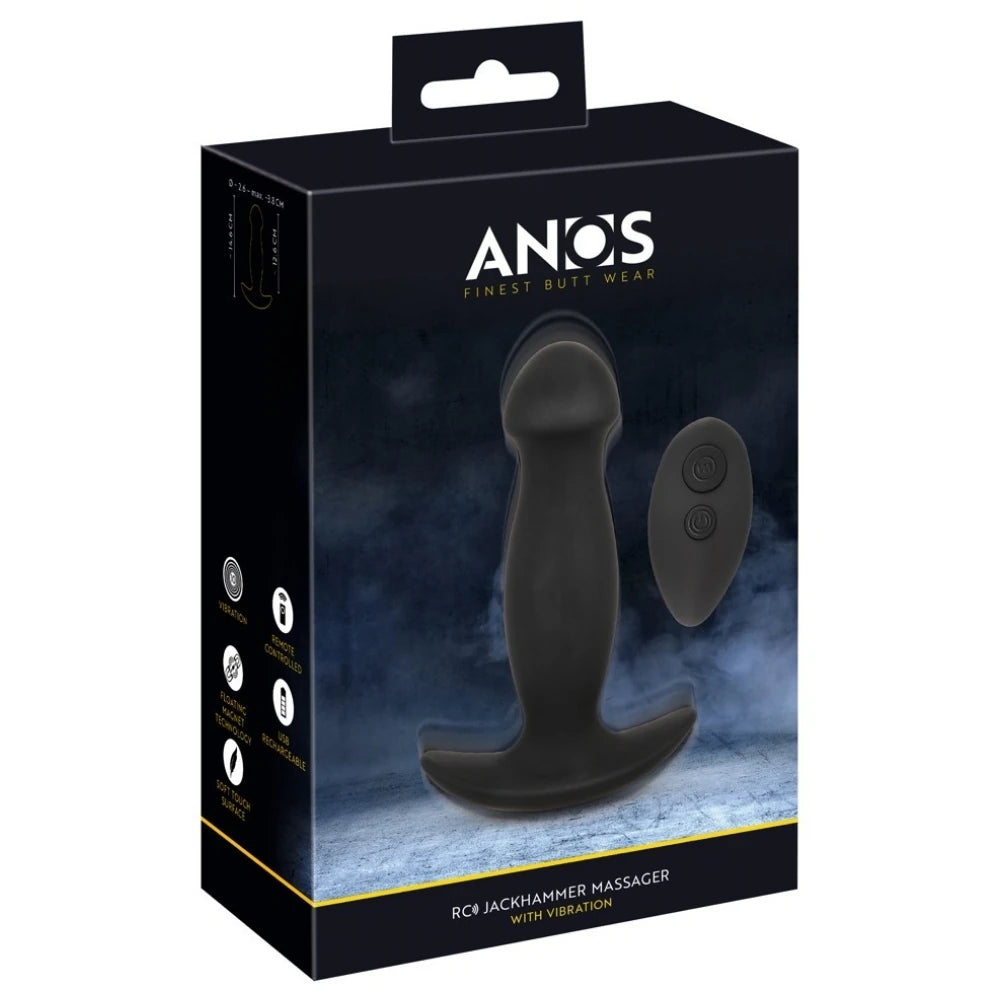 Anos Remote Controlled JackHammer Massager Anal Vibratör