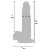 ToyJoy Get Real Foreskin Dildo Silicone Kaydırılabilir Deri Realistik Penis 18 Cm.