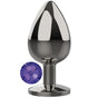 Erox Purple Jewellery Medium Lüks Çelik Anal Plug