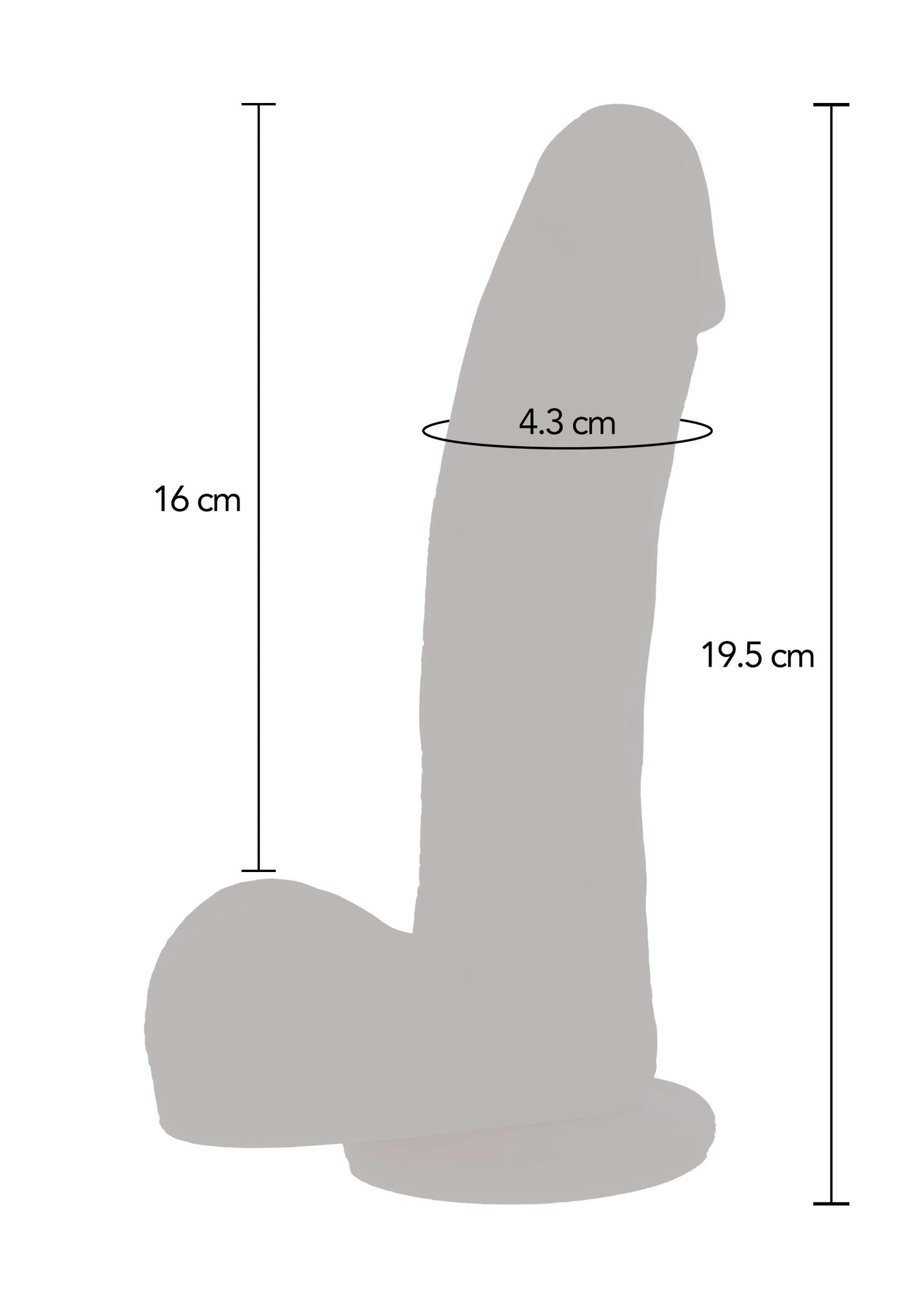 ToyJoy Naked Thrusting Dildo Silicone Belden Bağlamalı Hareketli Realistik Penis 19.5 Cm.