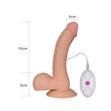 Lovetoy The Ultra Soft Dude Dildo 20 cm Titreşimli Realistik Penis LV1094