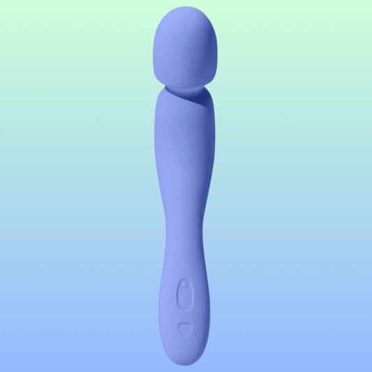 Dame Products Com Wand Massager Blauw Güçlü Masaj Vibratörü