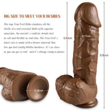 Xise Dildo Series X-Men Natural Doku Realistik Penis XS-WBB10011-Brown