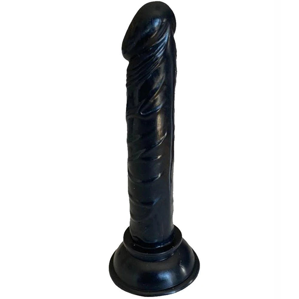 Erox Jelly Silicone 14.5 cm Anal ve Vajinal Realistik Penis-Black
