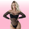 Erox Fantasy Wear Taşlı Bodysuit Seksi Vücut Çorabı