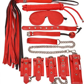 Erox Fetish Fantasy Series 8 Pcs. Fetiş Pozisyon Seti-Kırmızı