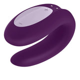 Satisfyer Double Joy Telefon Uyumlu Çiftler İçin Vibratör-Purple