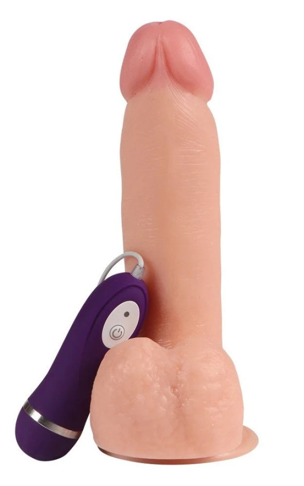 Dildo Series Luxy 20 cm 10 Modlu Realistik Titreşimli Penis