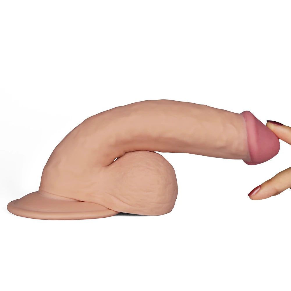 Lovetoy The Ultra Soft Dude Dildo 20 cm Titreşimli Realistik Penis LV1094