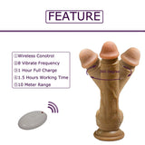 Simulation Of Skin Rotating Dildo 22 Cm Kemerli Dönebilen Hareketli Penis