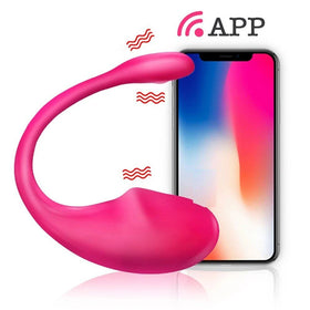 Erox Push Wearable Vibe Telefon Kontrollü Giyilebilir Vibratör-Pink