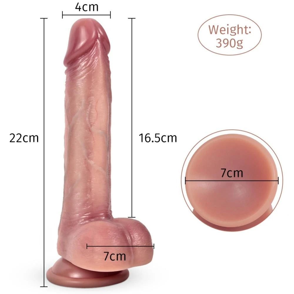 Shequ Dildo Series Bert Natural Doku 22 Cm Realistik Penis