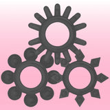 Erox The Cock Ring Support Ring 4'lü Penis Halkası Seti