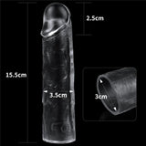 Lovetoy Flawless Clear 2.5 cm Dolgulu Şeffaf Penis Kılıfı