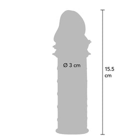 ToyJoy Power Stud Sleeve Tırtıklı Penis Kılıfı-Gray