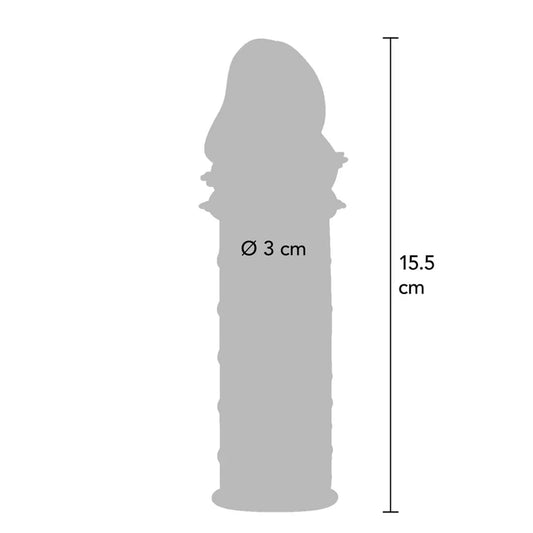 ToyJoy Power Stud Sleeve Tırtıklı Penis Kılıfı-Gray