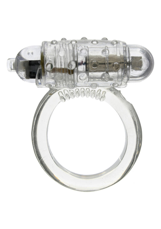 Seven Creations Cock Ring Şeffaf Esnek Titreşimli Penis Halkası