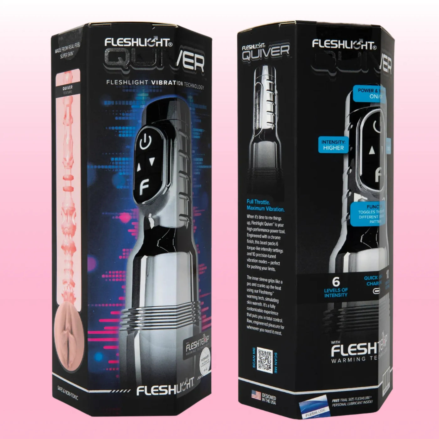 Original Fleshlight Quiver Rechargeable Vibrating Stroker Mastürbatör