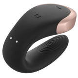 Satisfyer Double Love Telefon ve Kumanda Kontrollü Vibratör-Black
