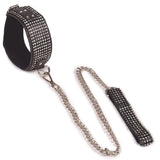 Erox Fetish Fantasy Series Diamond Collar Taşlı Fetiş Tasma-Siyah